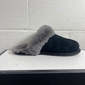 UGG Scuffette II 1106872 Black Gray Suede Slippers Slip On Women's 7 US/5 UK